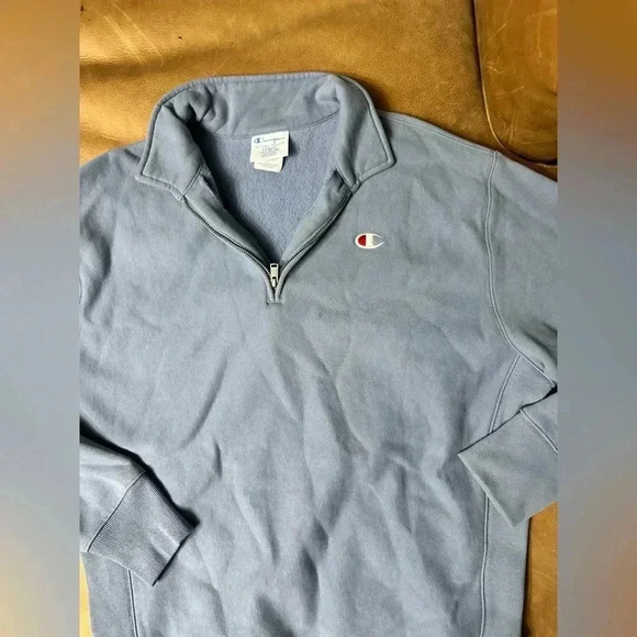 Champion Women's Oversized Reverse Weave 1/4 Zip Size Large - Picture 7 of 8